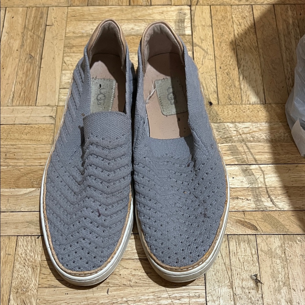 UGG Gray Textured Women's Sneakers